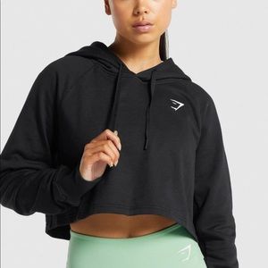 Gymshark Cropped Black Hoodie